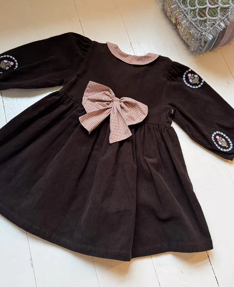 LUNA MINI KJOLE - FUDGE