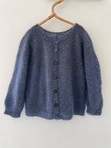 Håndstrikket cardigan, silk mohair str. 3 år