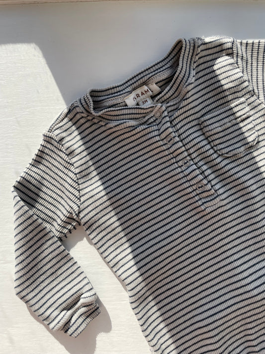 CARAMEL stribet heldragt str. 0-3 mdr