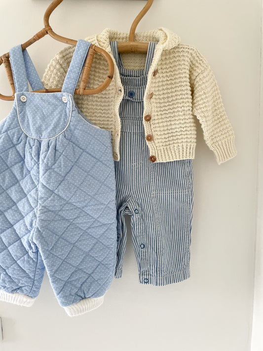 Vintage quiltede overalls