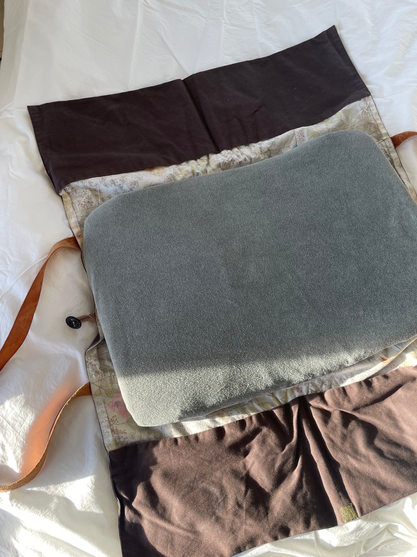 Ida Ising pusletaske med læderstropper