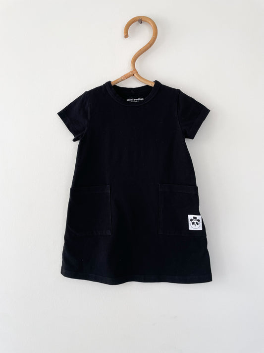 Mini Rodini sort kjole str. 12-18 mdr