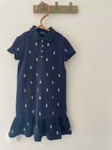 Ralph Lauren navyblå Polo kjole str. 6 år