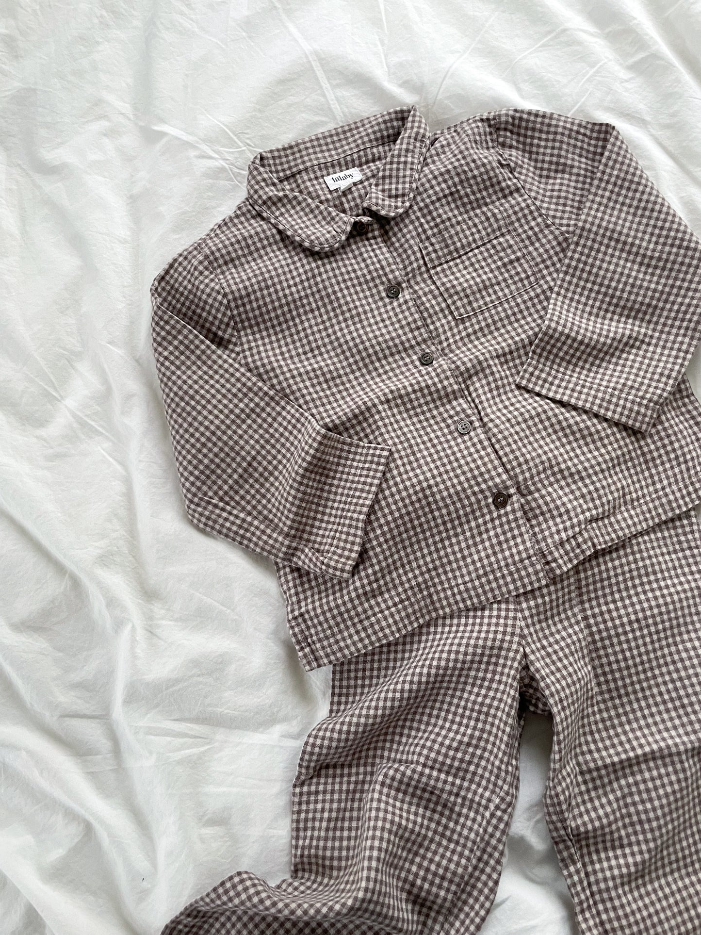 Lalaby ternet pyjamas - mini check - str. 5 år