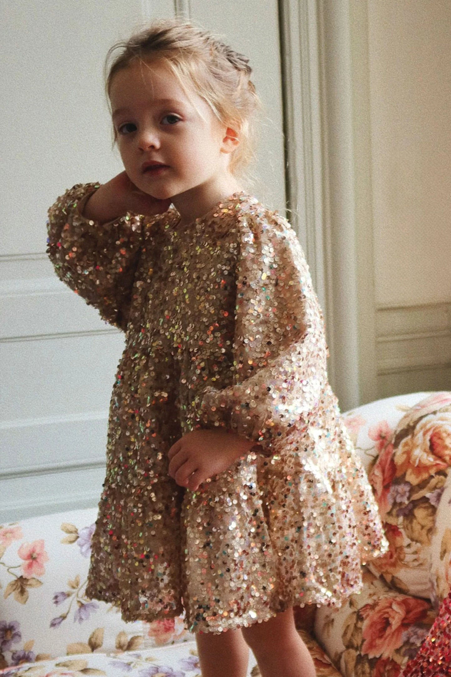 Konges Sløjd Lila Sequins Dress - Gold Glitter