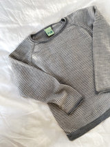 FUB gråstribet sweater, uld str. 18-24 mdr