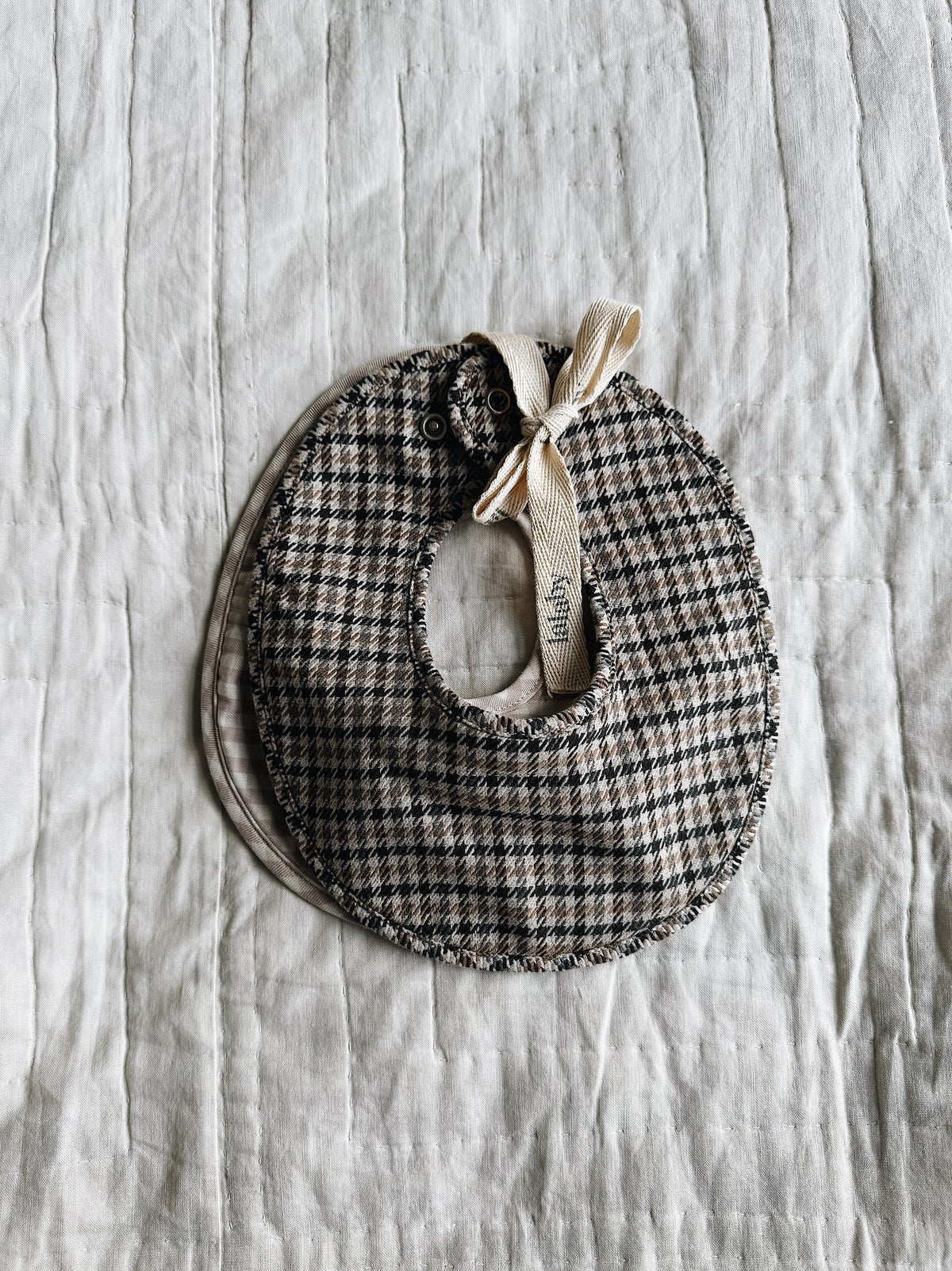 SAVLESMÆK 2-PAK - TWEEDY/BEIGE GINGHAM