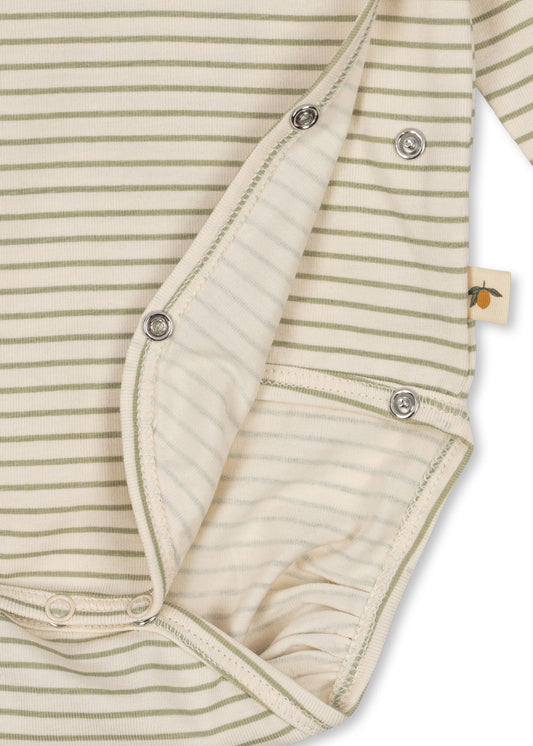 Konges Sløjd Basic Newborn Bodystocking - Tea Stripe