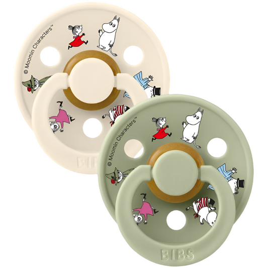 Bibs X Moomin 2-pak sutter Latex Size 2 - Ivory Mix