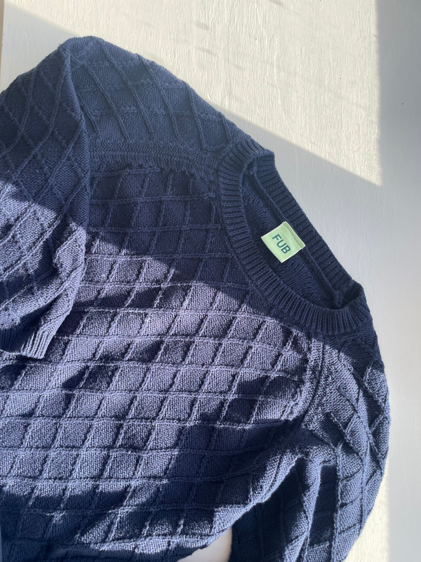 FUB strikket bluse i bomuld str. 98-104