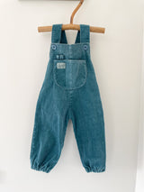 Retro overalls i babyfløjl str. 6-9 mdr