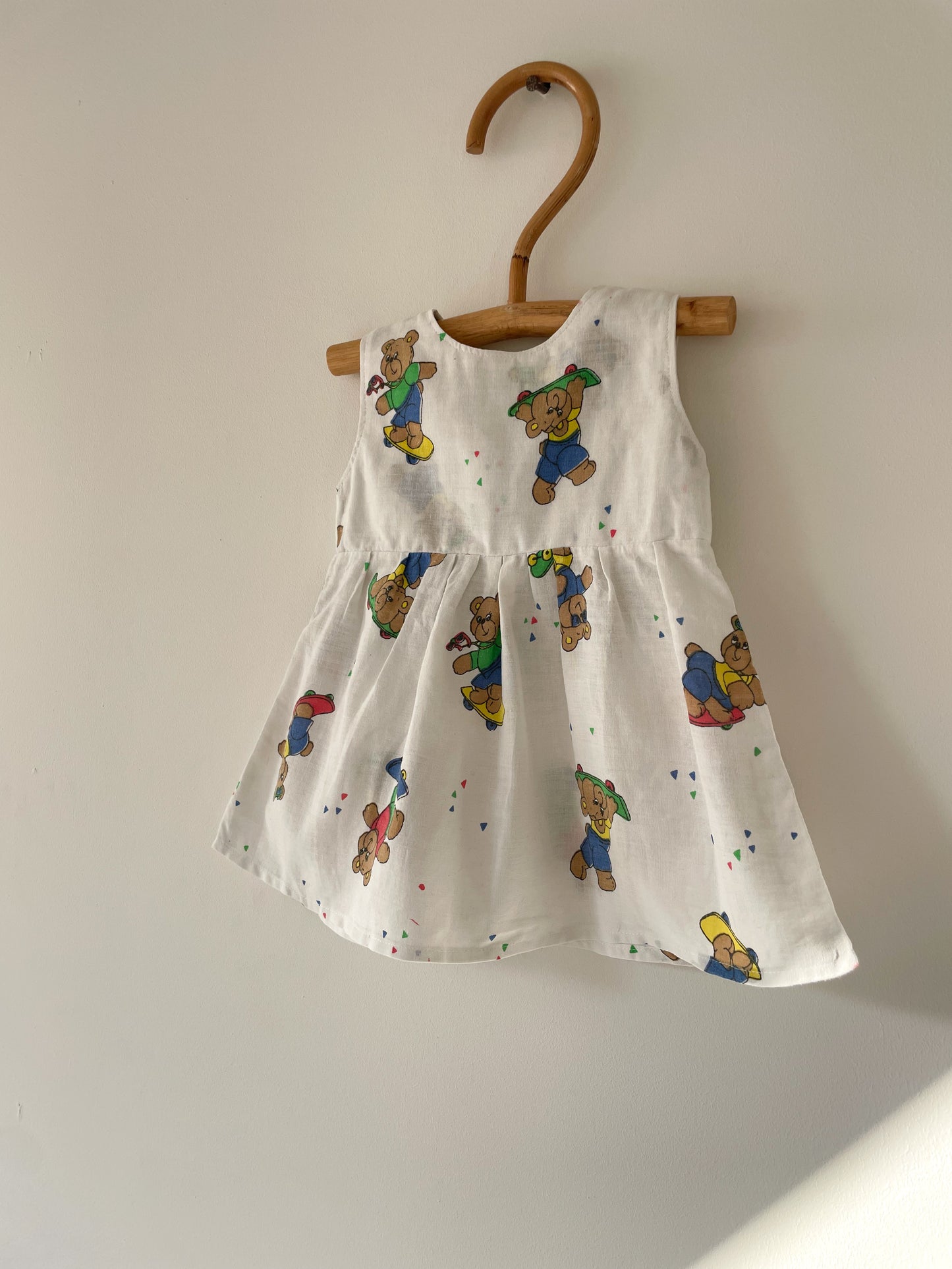 Vintage kjole med bamser str. 6 mdr