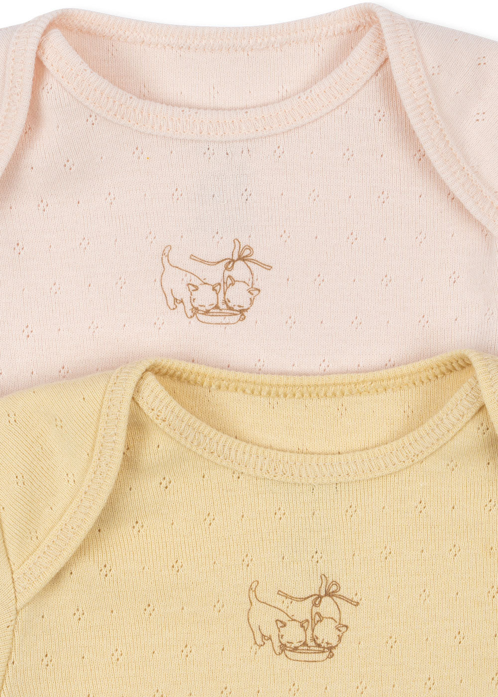 Fanga Fontana 2-pak SS Perla Body - Banana Crepe/Creole Pink