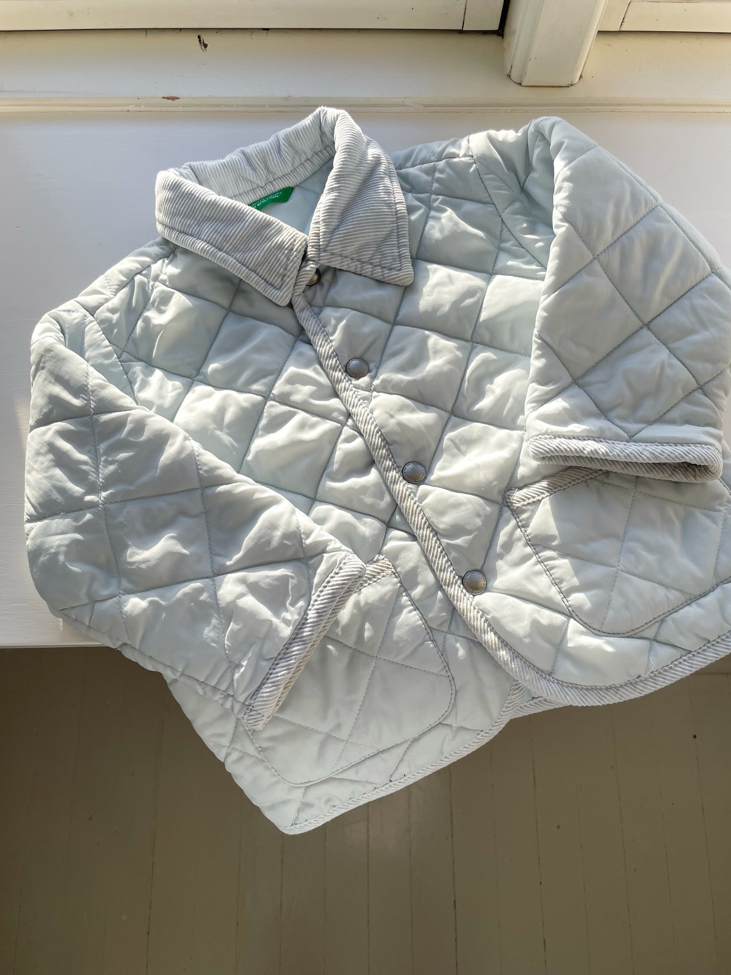 Benetton quiltet jakke str. 86