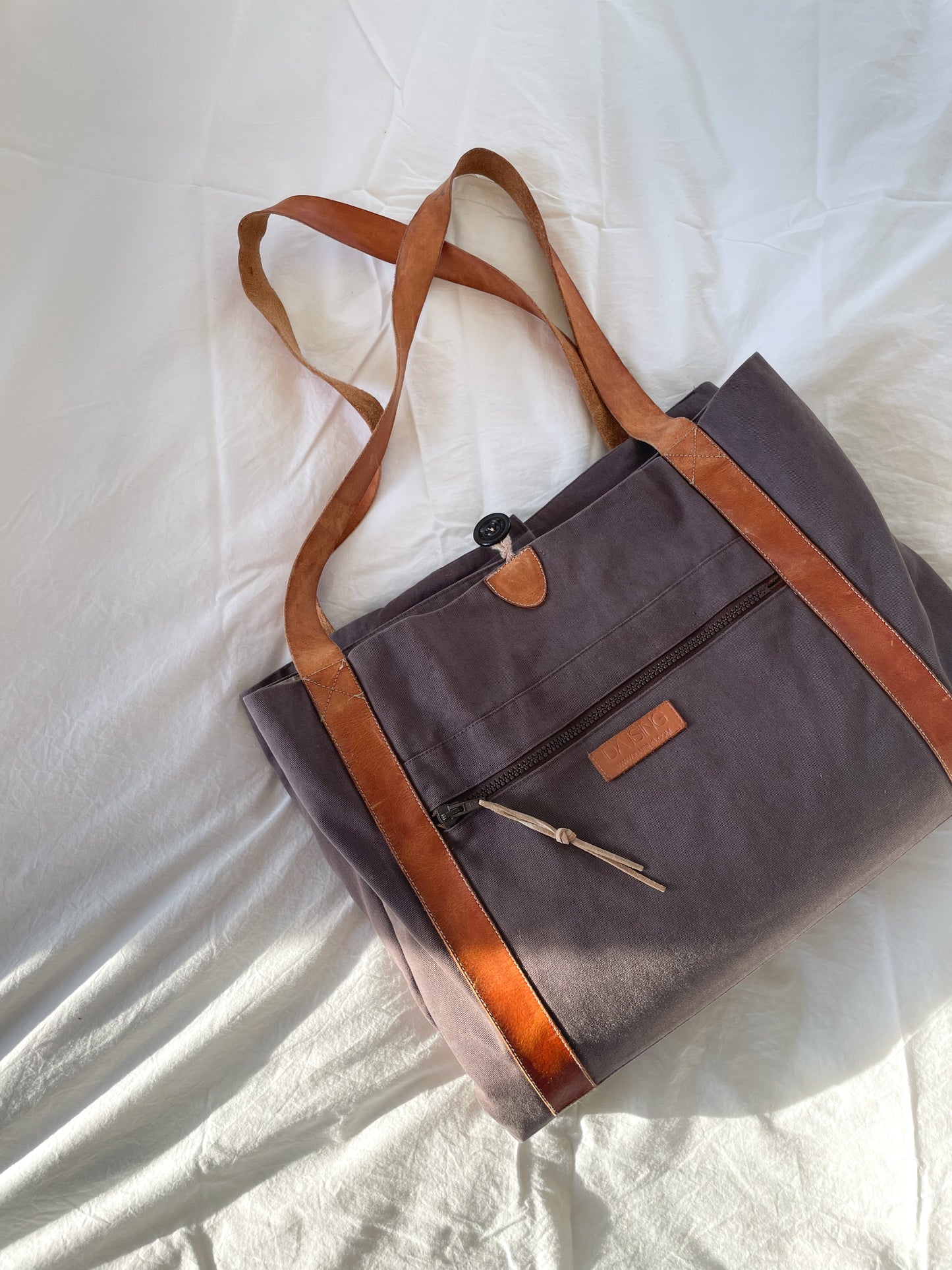 Ida Ising pusletaske med læderstropper