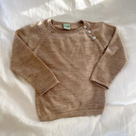 FUB beige sweater, uld str. 18 mdr