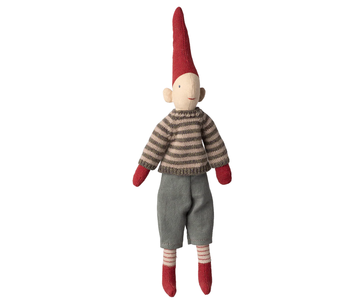 Maileg Nisse str. 1 - Dreng - Strikket sweater - FORUDBESTIL