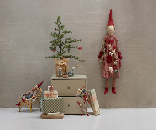 Maileg Nisse str. 1 - Pige - Vinter Mint kjole - FORUDBESTIL