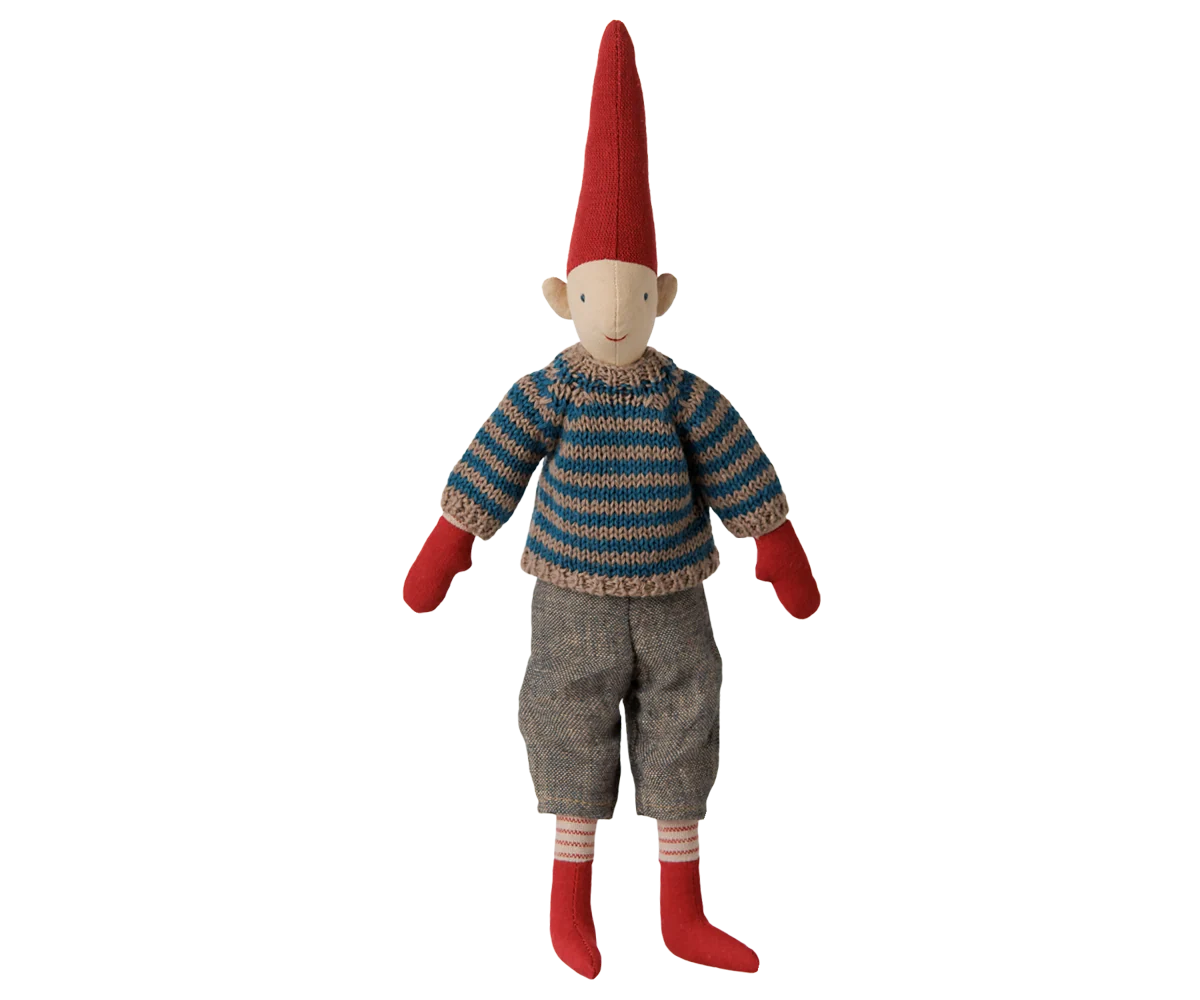 PIXY NISSE STR. 2 - DRENG - STRIKKET SWEATER