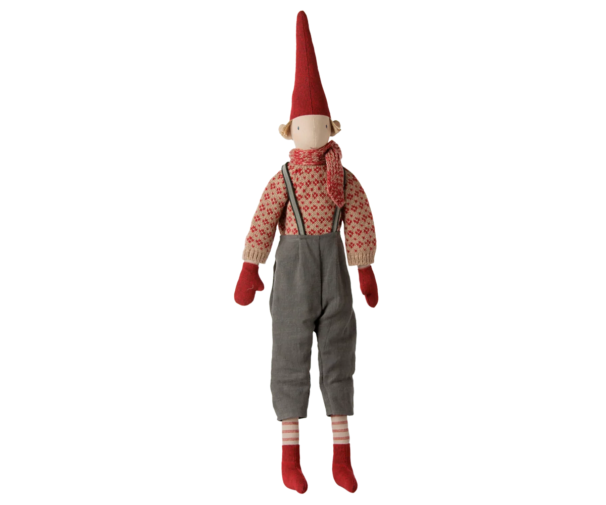PIXY NISSE STR. 4 - DRENG - STRIKKET CARDIGAN
