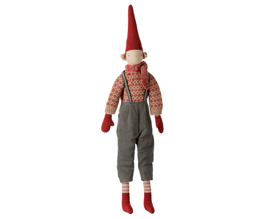 PIXY NISSE STR. 4 - DRENG - STRIKKET CARDIGAN
