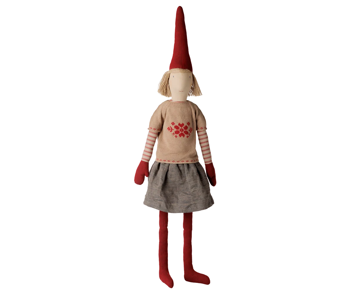 PIXY NISSE STR. 6 - PIGE - STRIKKET BLUSE