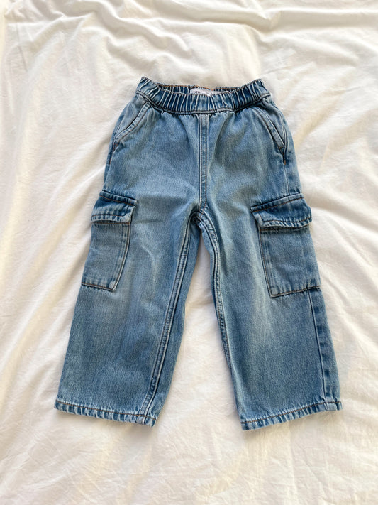 Zara cargo jeans str. 2-3 år
