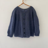 Håndstrikket cardigan, silk mohair str. 3 år