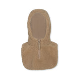 Konges Sløjd Grizz neckwarmer med hætte, Oxford Tan