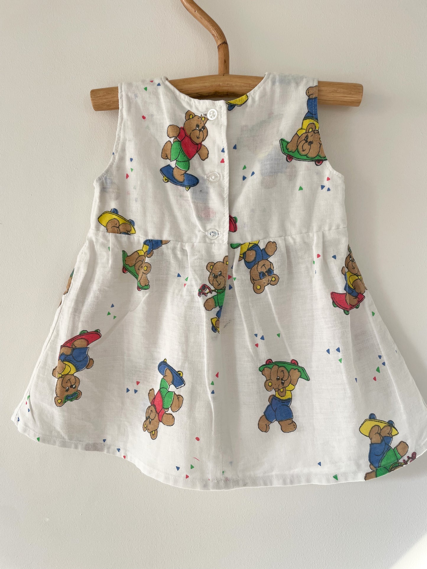 Vintage kjole med bamser str. 6 mdr