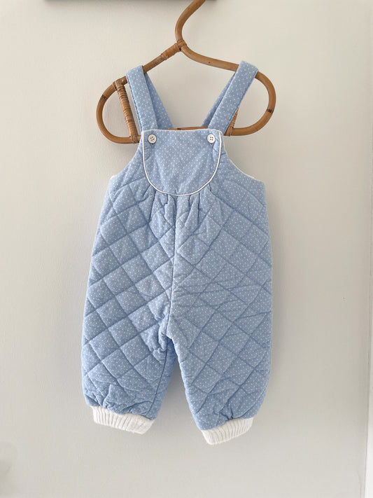 Vintage quiltede overalls