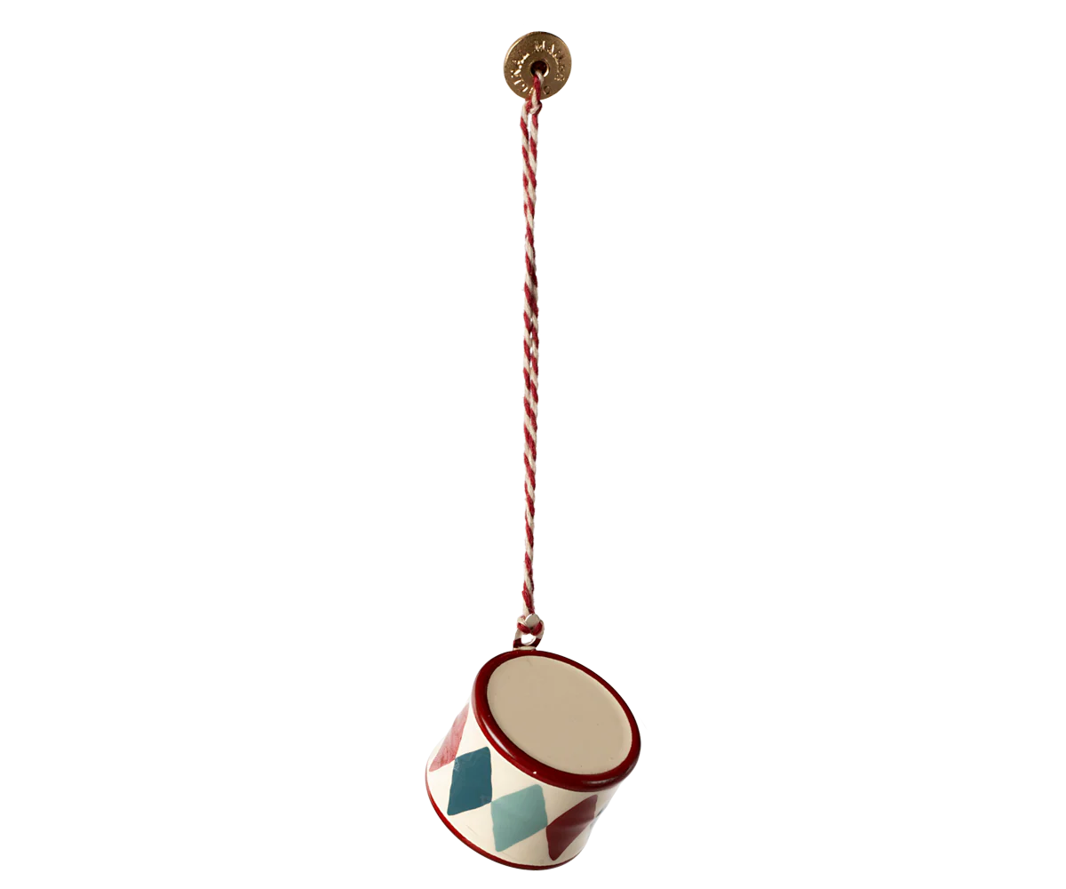 Maileg Metalophæng - Tromme - Rød