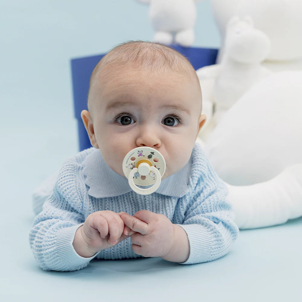 Bibs X Moomin 2-pak sutter Latex Size 2 - Ivory Mix