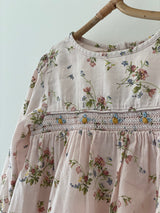 Preloved bluse med broderi str. 2 år