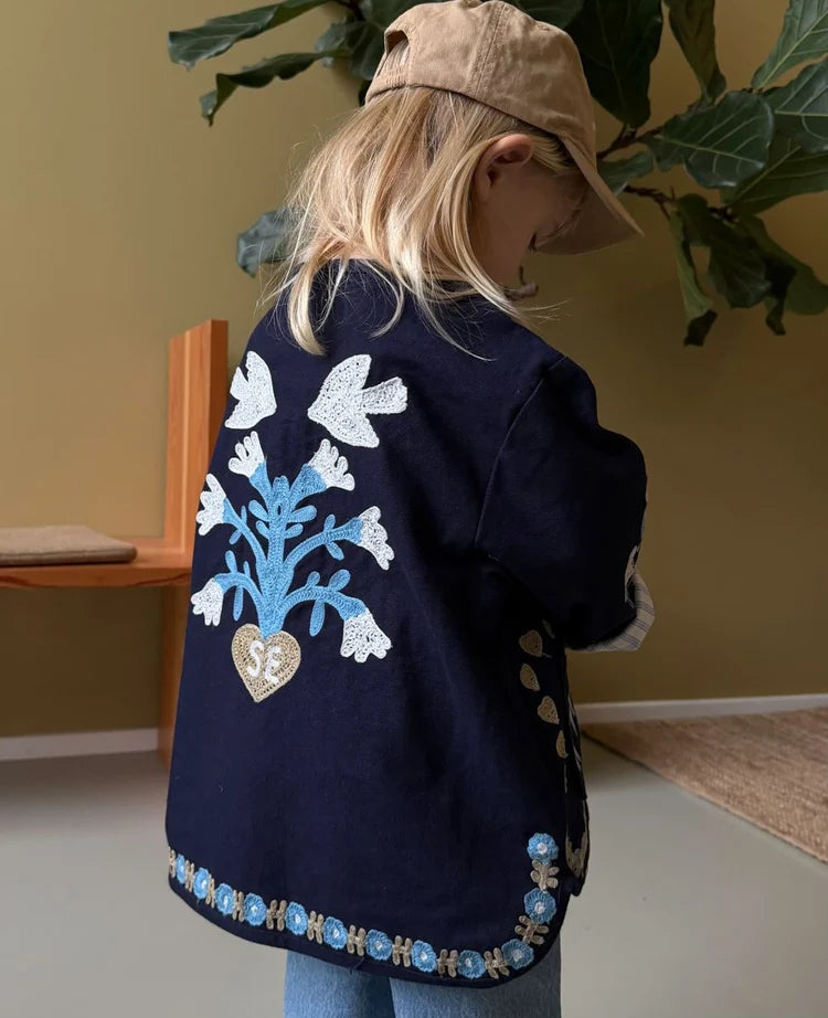 MAGGIE MINI JAKKE - NAVY HORSES