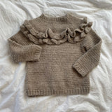 Håndstrikket ultrablød sweater str. 2-3 år
