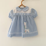 Vintage stribet kjole str. 3 mdr