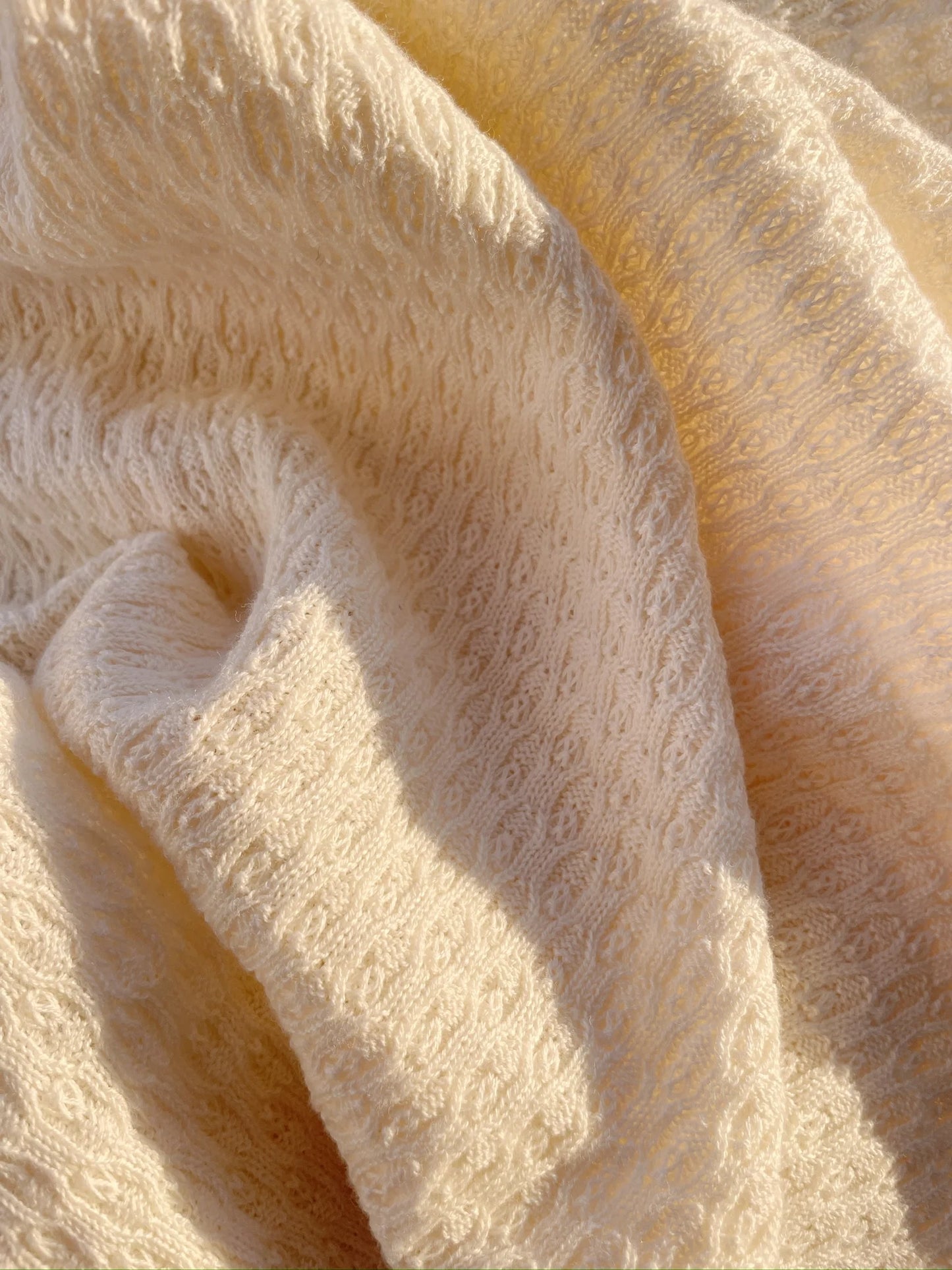 Fanga Fontana Venti Baby Blanket - Antique White