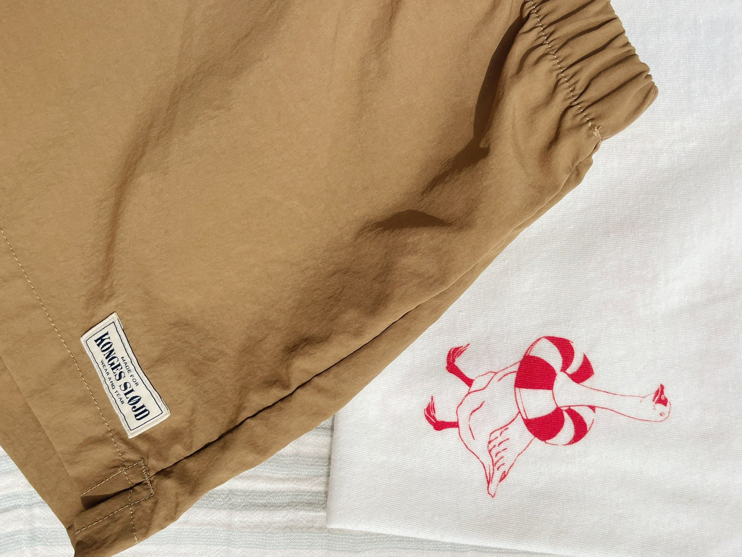 Konges Sløjd 2-pak Acty Shorts - pale olive green/ermine