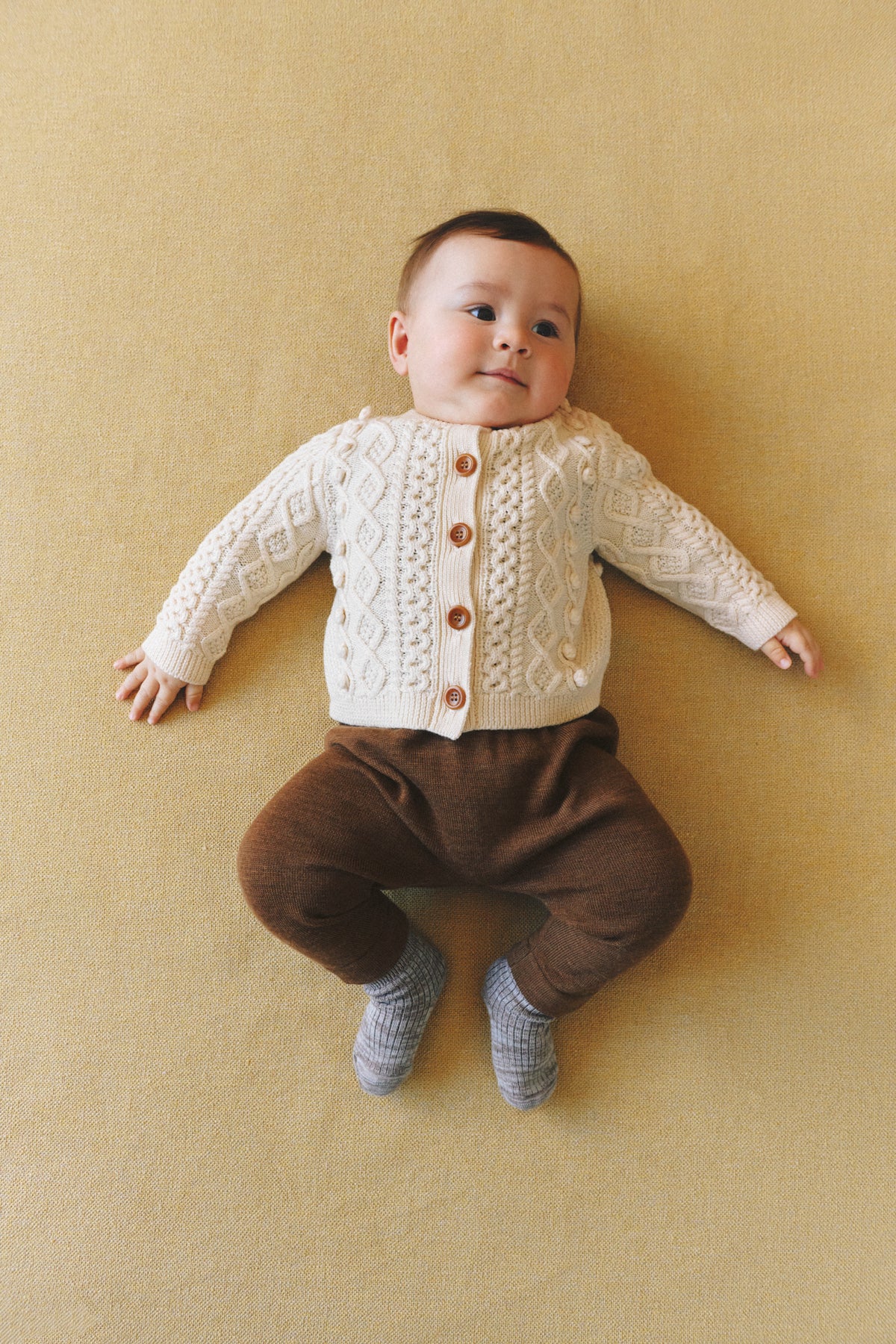 BABY HIGH WAIST OVERALLS - HAZEL MELANGE