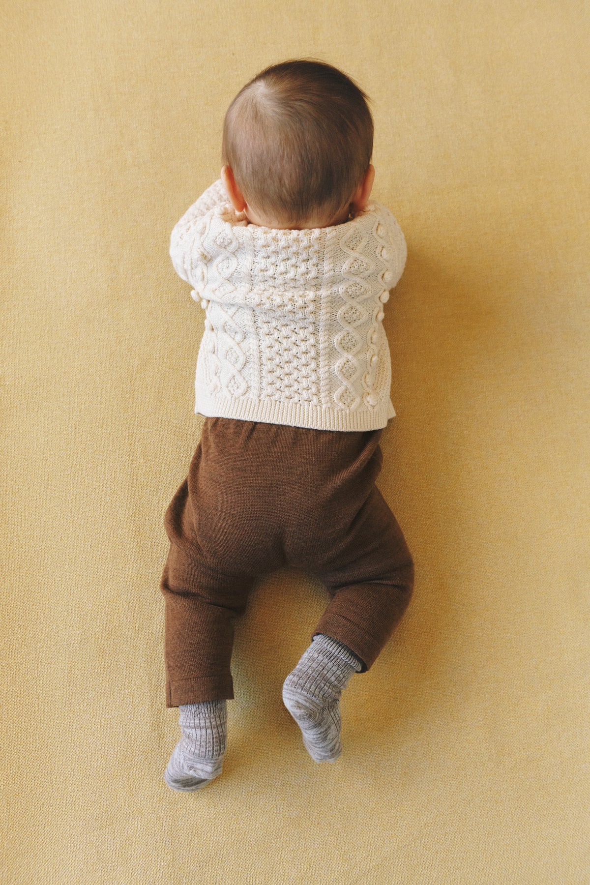 BABY HIGH WAIST OVERALLS - HAZEL MELANGE