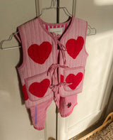 Sissel Edelbo Honey MINI Quilted Suzani Vest - Red Heart
