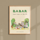 Jean De Brunhoff - Plakat - Babar piquenique en Famille