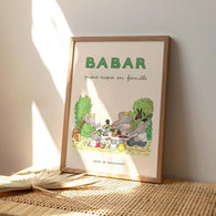 Jean De Brunhoff - Plakat - Babar piquenique en Famille