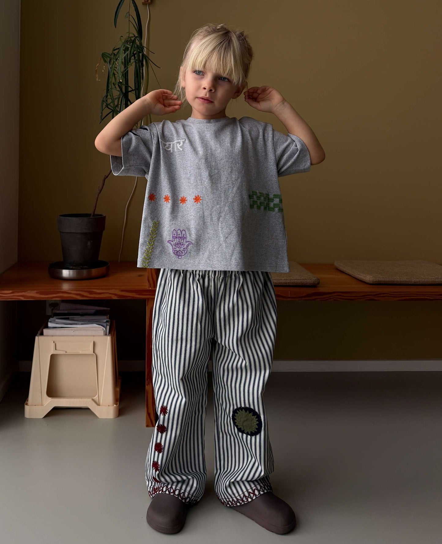 Sissel Edelbo Billie MINI T-shirt - Grey Melange