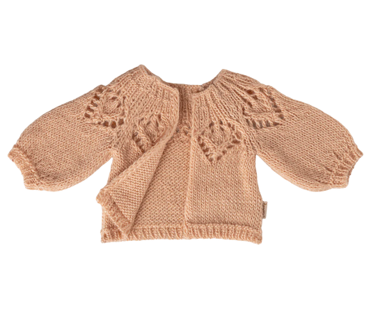 Maileg Strikket cardigan til kanin str. 3 - Rosa