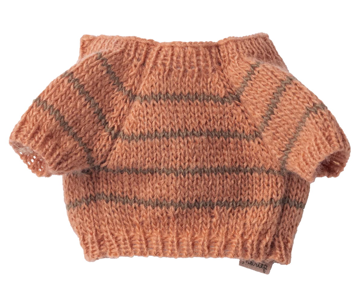 Maileg Hvalpetilbehør, Small, Strikket sweater - Rosa