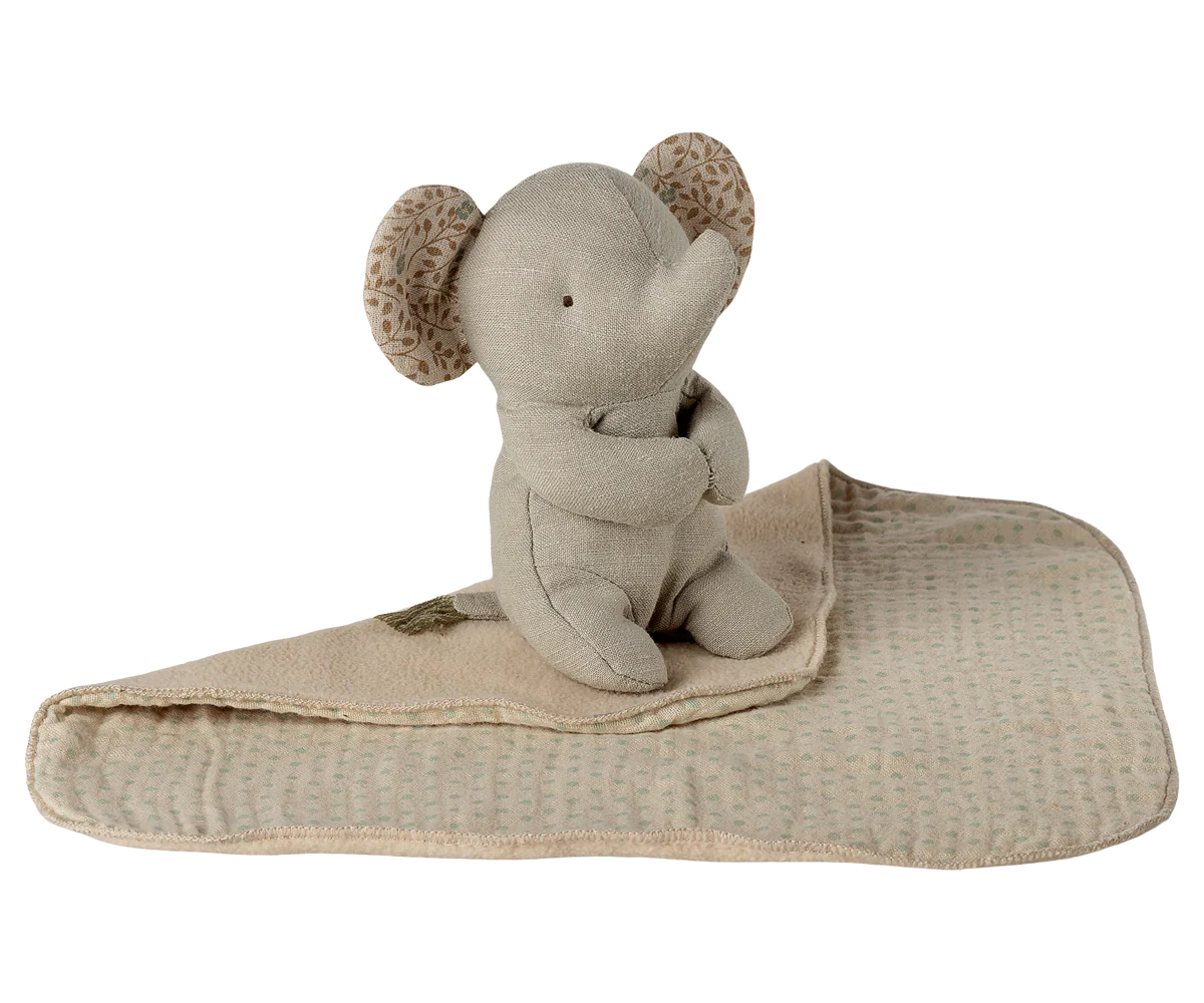 Maileg Lullaby Friends Elefant Mini - Grå