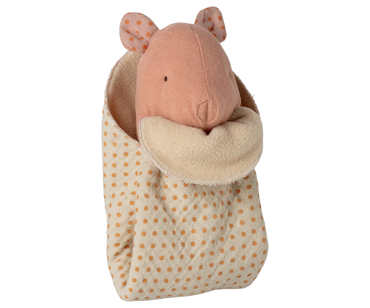 Maileg Lullaby Friends Gris Mini - Lyserød
