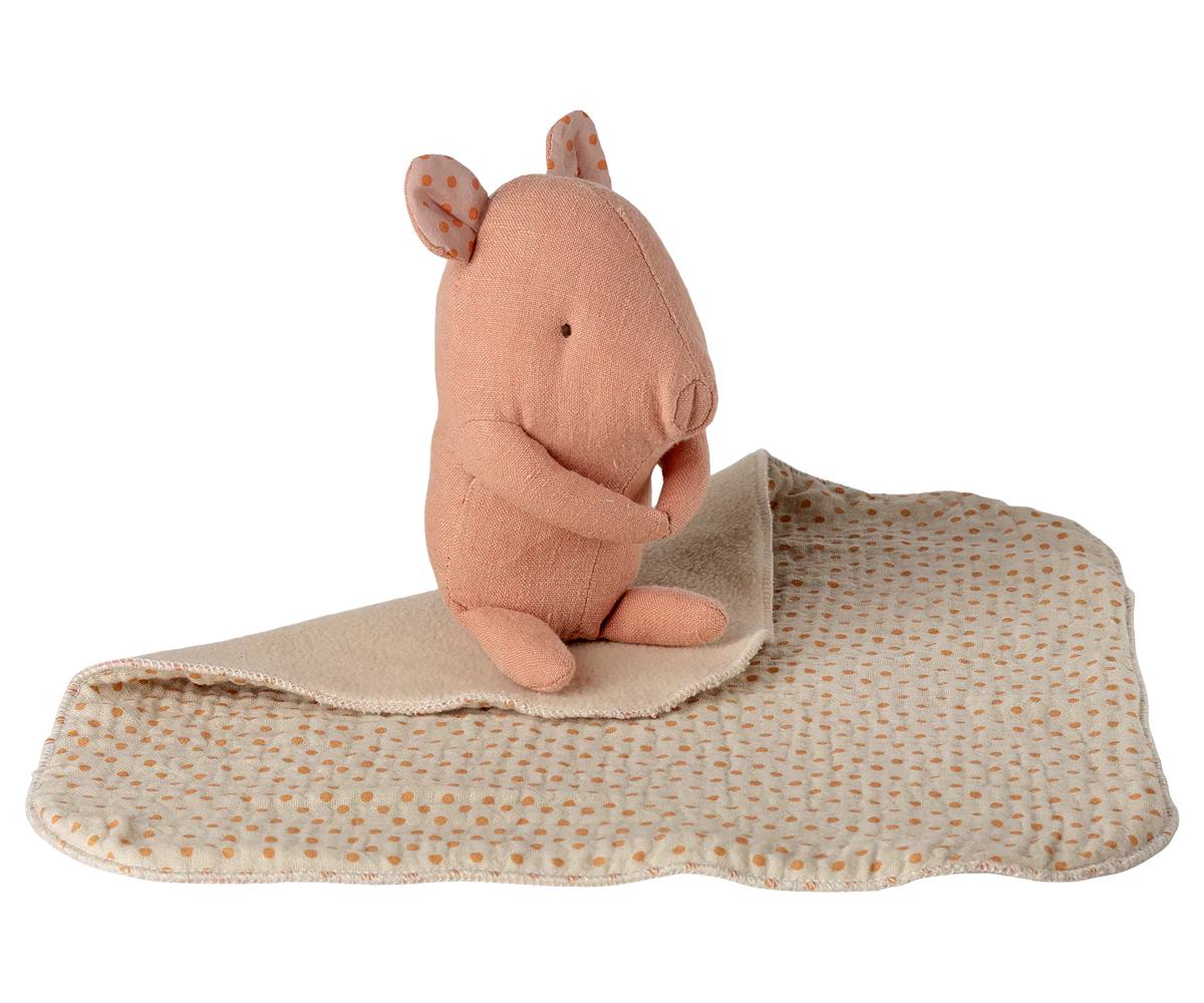 Maileg Lullaby Friends Gris Mini - Lyserød